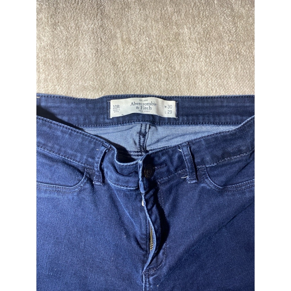 Abercrombie Fitch Jeans Womens 10R W30 L29 Blue The A&F Jegging Skinny - Picture 2 of 10